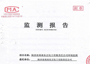 陜西省商南縣東正化工有限責(zé)任公司環(huán)境監(jiān)測報告