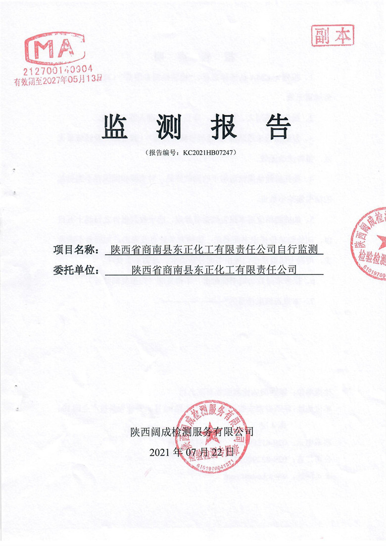 監(jiān)測報告