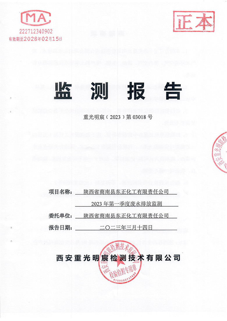 監(jiān)測報告